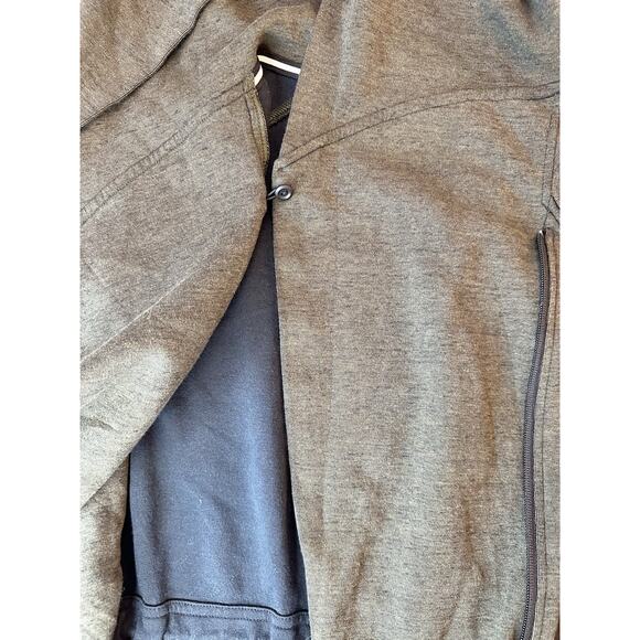 Nike Hoodie Womens Large Tech Fleece Cape Full Zip Sweatshirt 2102 - Picture 9 of 11